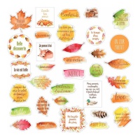 Herfst vellum papieren die cuts - Artemio