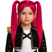 K-Pop pink charm pruik voor meisjes - BESCHIKBAAR DECEMBER 2025