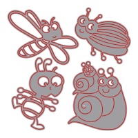 Zag kindervriendelijke insectensnijmallen - Misskuty - 4 stuks