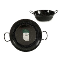 Geglazuurde 36 cm gazpachera-pan met handvatten