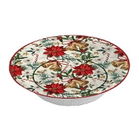 Kerstbloemschalen en klokken van 17,5 cm - 6 stuks