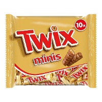 Twix mini met melkchocolade en karamel - 10 stuks