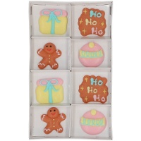 Schattige Kerst Suikerfiguren - Wilton - 8 stuks