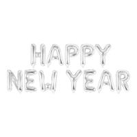 Folie letters Happy New Year van 4,22 x 0,46 m - PartyDeco
