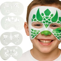 Sjablonen voor kinderschmink - 4 stuks