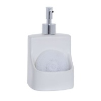 Zeepdispenser met witte spons