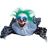 Kruipende gekke clown met licht, geluid en beweging van 65 cm