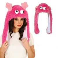 Roze monsterhoed met beweging