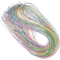 gekleurde gevlochten Scoubidou draden van 80 cm - Artemio - 30 stuks