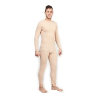 Beige Spandex Maillot voor Volwassenen