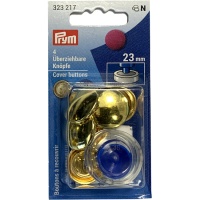 Vergulde koperen omkeerbare knopen van 23 mm - Prym - 4 stuks