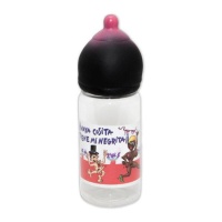 Fles met zwarte speen van Vaya cosita tiene mi negrita van 360 ml