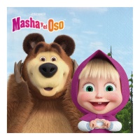 Servetten van Masha en de Beer 16,5 cm - 20 stuks