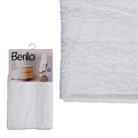 Handdoek van 130 x 70 cm effen wit
