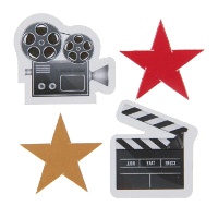 Hollywood Kartonnen Confetti - 50 stuks