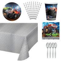 Pakket voor Monster Truck-feest - 8 personen