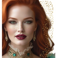 Gouden zelfklevende sproetjes voor het gezicht