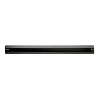 Magnetische stalen steun van 50 x 4,5 cm zwart - Arcos