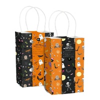 Halloween figuur cadeauzakken van 21 x 13 x 8 cm - 4 stuks