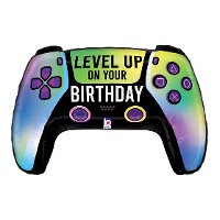 Kleurrijke game-controller ballon van 75 x 49 cm - Grabo