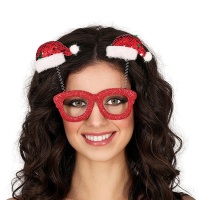 Brillen met Kerstmutsen