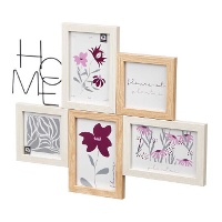 Fotolijst met tekstbord voor 5 foto's