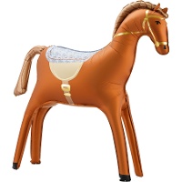Bruine paardenballon 90 cm