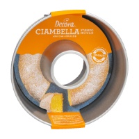 Ciambella vorm van 20 x 7,5 cm staal - Decora
