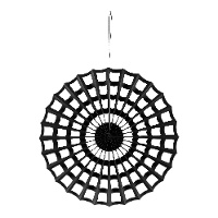 Zwarte spinnenweb hanger van 50 cm