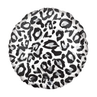 Ronde ballon met witte luipaardprint van 43 cm - Anagram