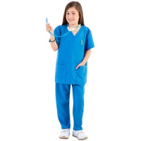 Blauw verpleegkostuum voor kinderen