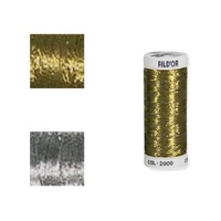 Goud- of zilverkleurig metallic garen - Fildor - 150 m