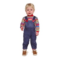 Chucky kostuum met overall voor baby's