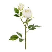 Kunstmatige Decoratieve Witte Roos van 55 cm