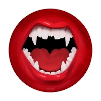 17 cm vampierentanden borden - 6 stuks