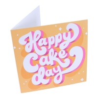 Gelukkige Cake Day Wenskaart