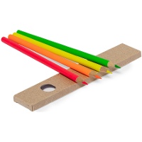 Fluorescerende kleurpotloden - 4 stuks