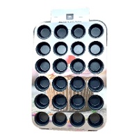 Metalen mini muffin bakvorm van 38 x 25,5 cm - Azucren - 24 holtes