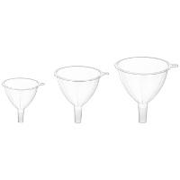 Set van 3 transparante trechters