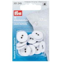 Wasbare linnen knopen van 1,7 cm - Prym - 16 stuks