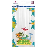 Dino Party-snoepzakjes van 29 x 13 cm - 10 stuks