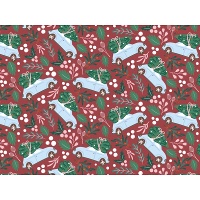 Kerstauto cadeaupapier van 2 x 0,70 m