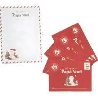 Brieven voor de Kerstman met enveloppen en stickers