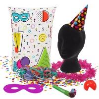 Meerkleurig feestpakket - 1 stuk