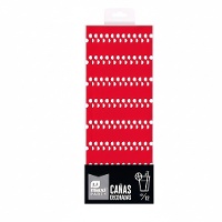 Papieren rietjes met stippen van 20 cm - 12 stuks