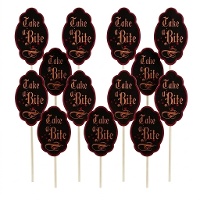 Lange vampier cupcake prikkers van 20 cm - Wilton - 12 stuks