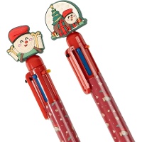 Veelkleurige Tió de Nadal-balpen - 1 stuk
