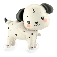 Folieballon hond 70 x 59 cm met wieltjes