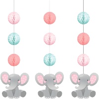 Decoratieve Hangende Baby Olifanten - 3 stuks