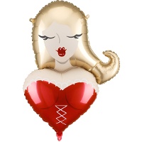 Blonde Girl-ballon van 74,5 x 57 cm